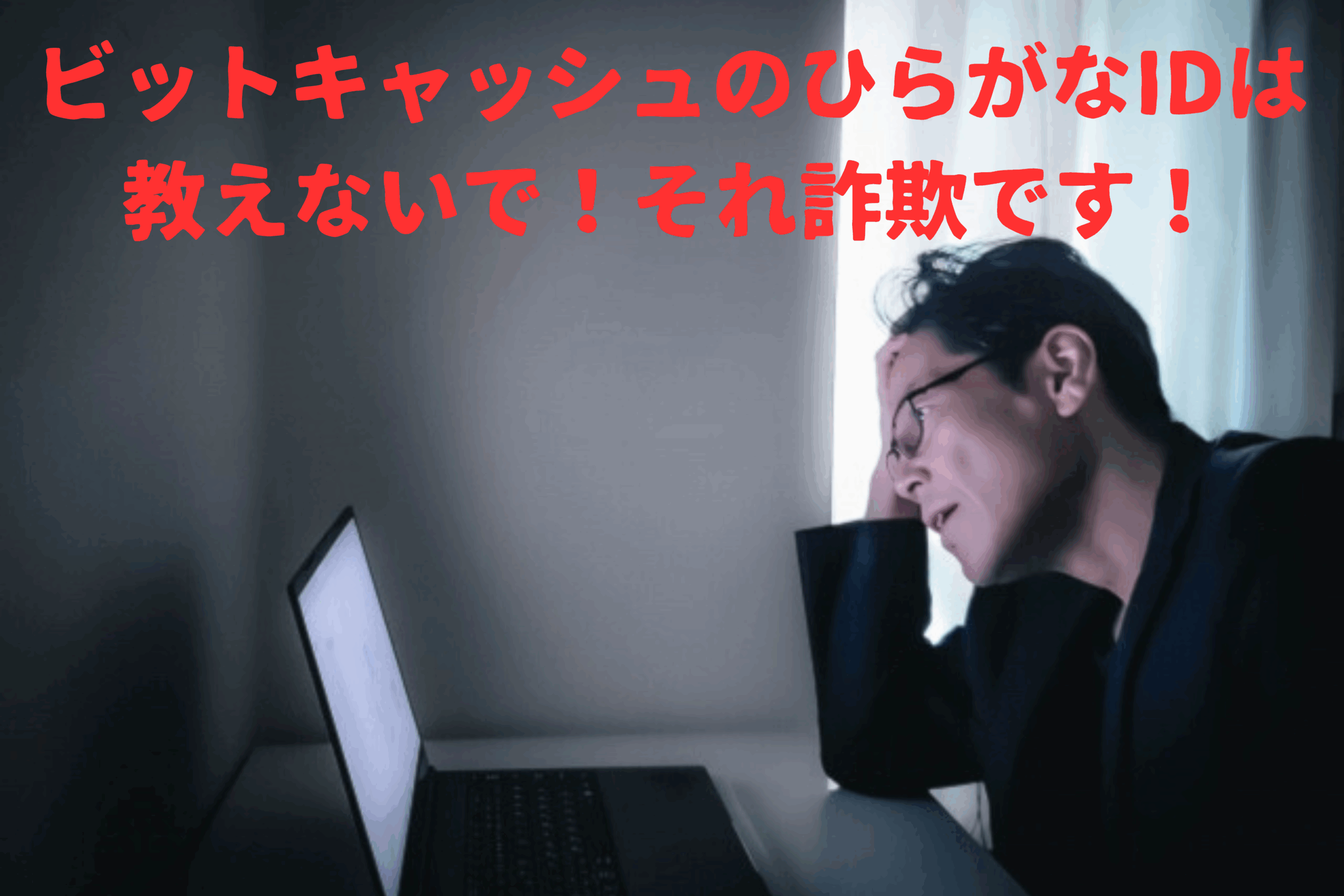 ビットキャッシュのひらがなIDは教えないで！それ詐欺です！