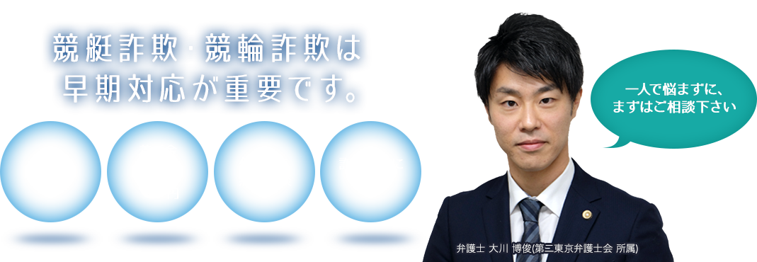 競艇詐欺・競輪詐欺は早期対応が重要です。